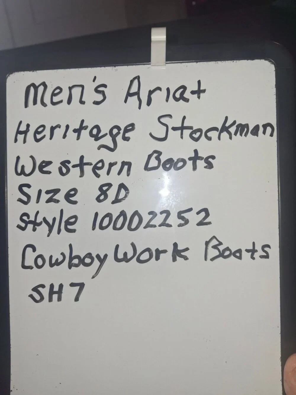 Mens Ariat Heritage Stockman Western Cowboy Work Boots Size 8D Brown Leather*SH7